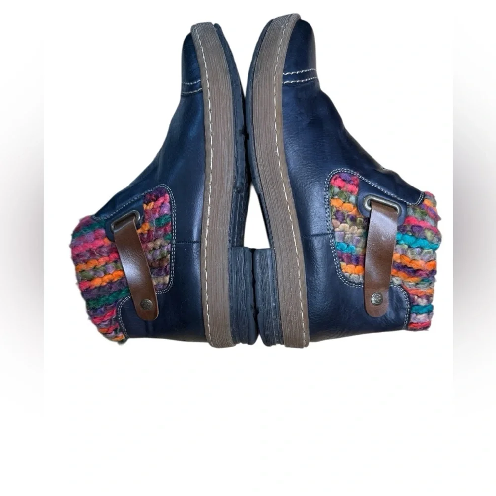 Rieker Felicitas 84 boots in the Navy Ozean/Mogano/Mult  Size 39 / Women’s 8
